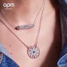 aPm monaco对称御邪之眼可调节项链银白色,手工微镶白色微镶白色氧化锆石,绿色和蓝色纳米技石。特别 aPm monaco对称御邪之眼可调节项链银白色,手工微镶白色微镶白色氧化锆石,绿色和蓝色纳米技石。特别