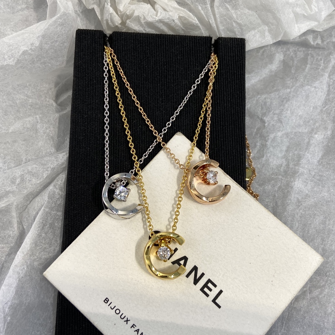 CHANEL Coco Crush колье розовое золото белое золото желтое золото