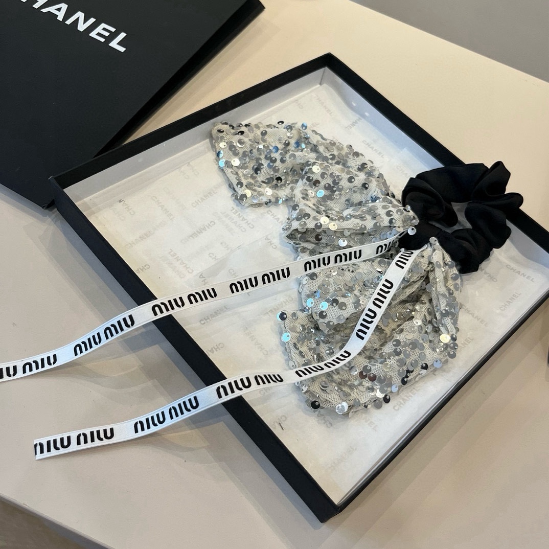 p缪缪miumiu蝴蝶结发圈