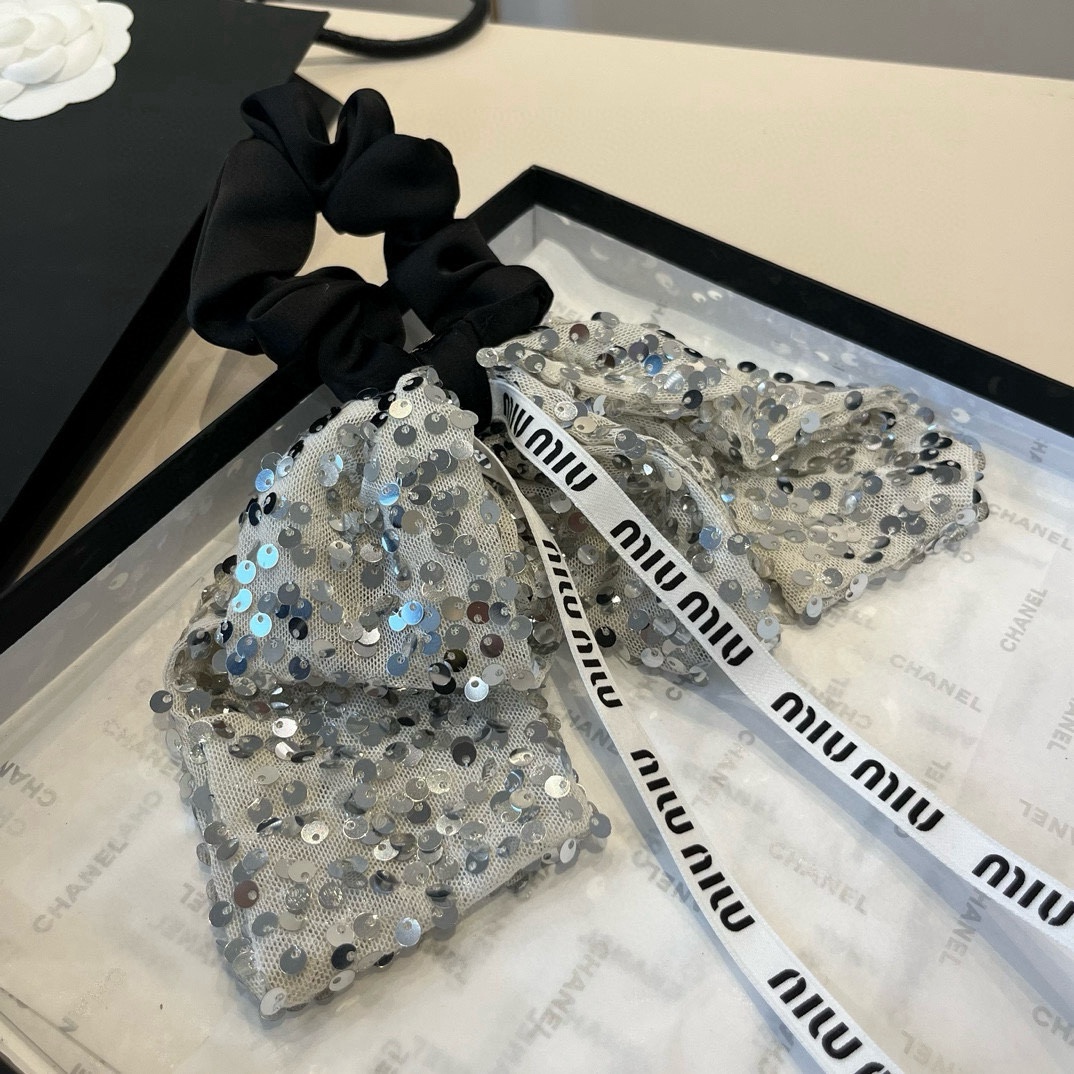 p缪缪miumiu蝴蝶结发圈