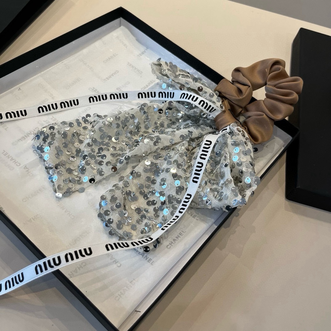 p缪缪miumiu蝴蝶结发圈