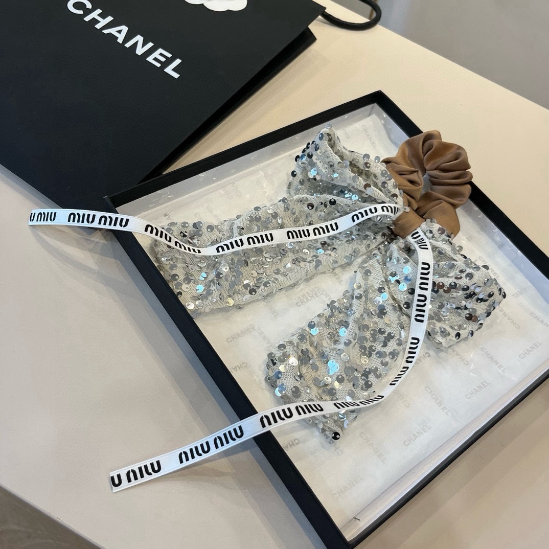 p缪缪miumiu蝴蝶结发圈