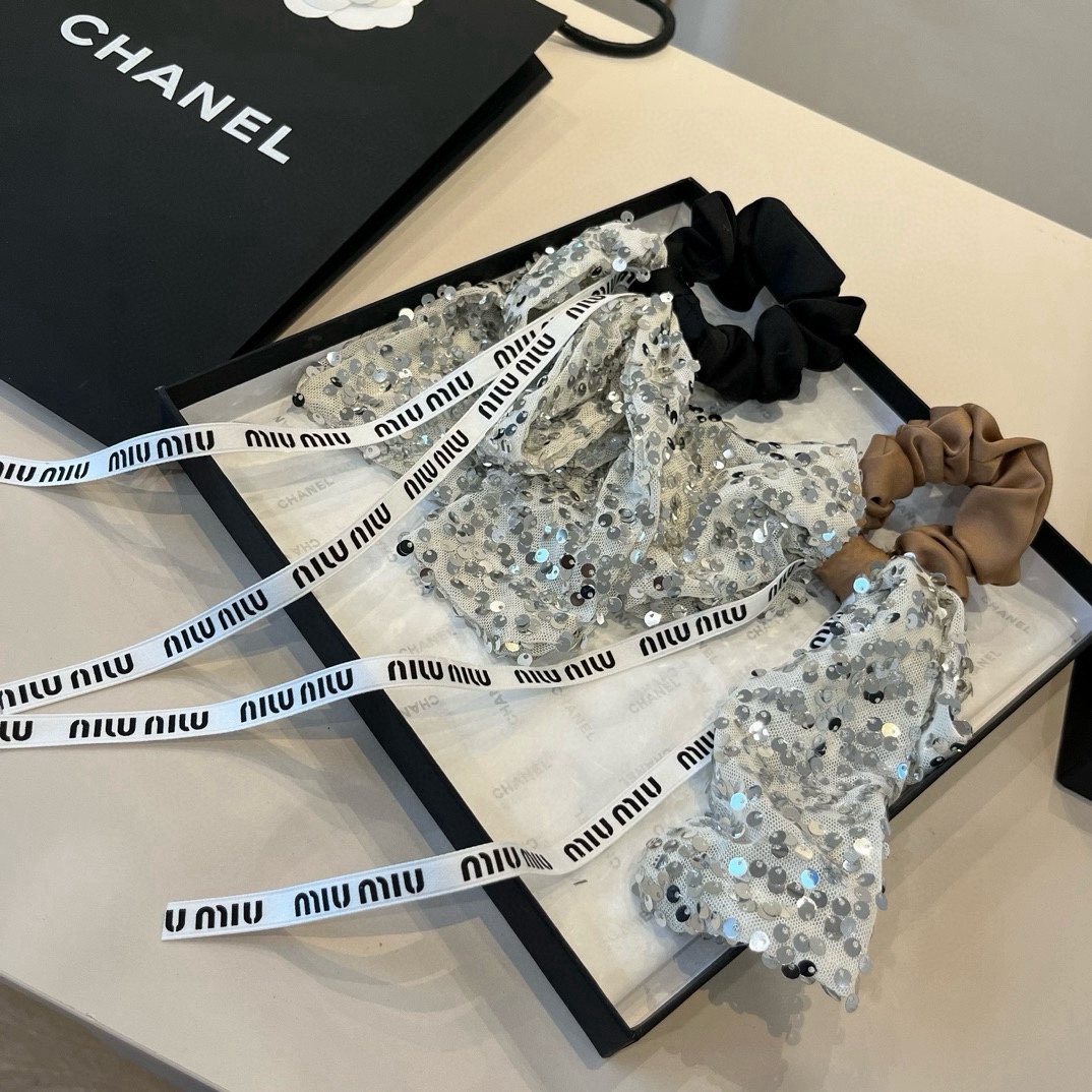 p缪缪miumiu蝴蝶结发圈