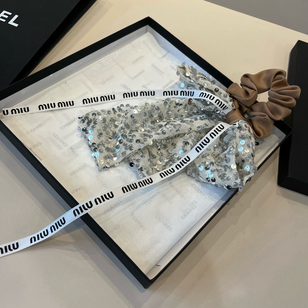 p缪缪miumiu蝴蝶结发圈