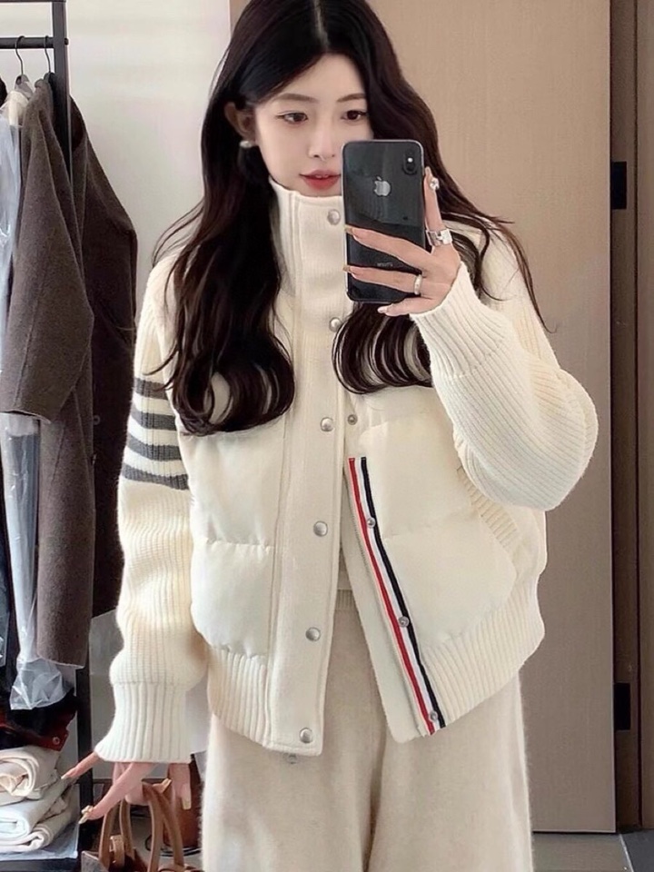 THOM BROWNE 汤姆布朗 TB🌺女款高版本，网红爆款折叠半高领女款羽绒服（含白鸭绒90%）  \
