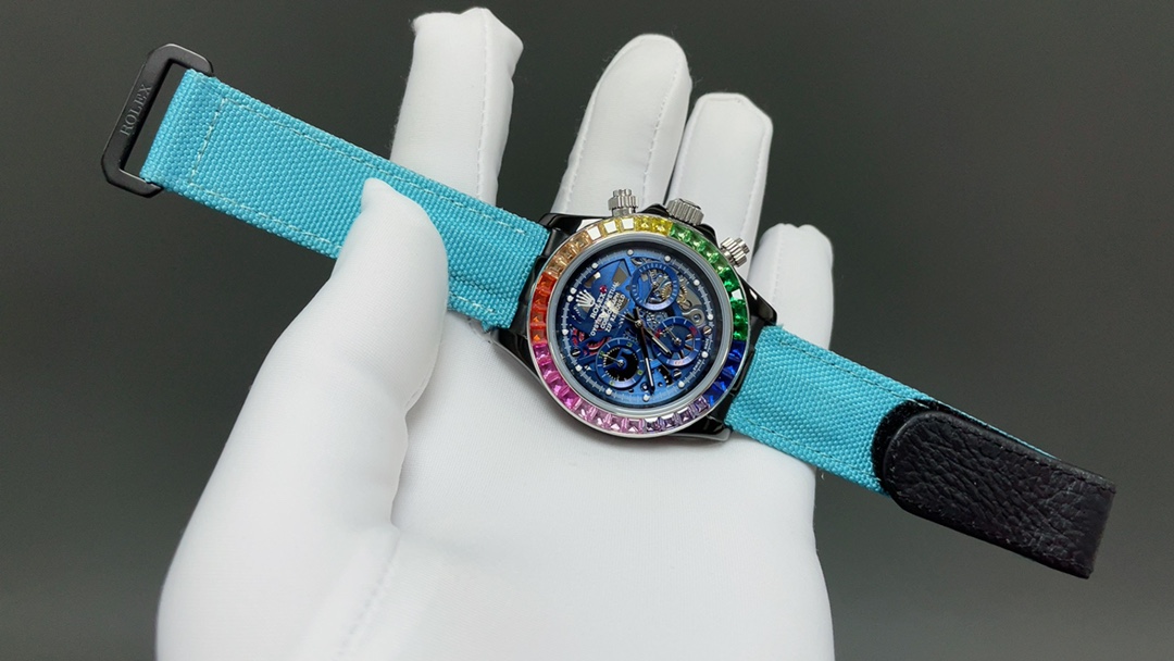 新品🌐劳力士ROLEX 迪通拿镂空系列 316L精钢表壳  尺寸43mm 矿物质镀膜玻璃耐磨 超强夜光 日本多功能计时石英机芯 进口橡胶表带 原装扣 爱不释手的劳力士迪通拿 品不完的一劳永逸🌐