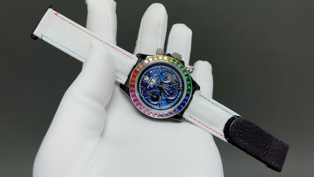 新品🌐劳力士ROLEX 迪通拿镂空系列 316L精钢表壳  尺寸43mm 矿物质镀膜玻璃耐磨 超强夜光 日本多功能计时石英机芯 进口橡胶表带 原装扣 爱不释手的劳力士迪通拿 品不完的一劳永逸🌐