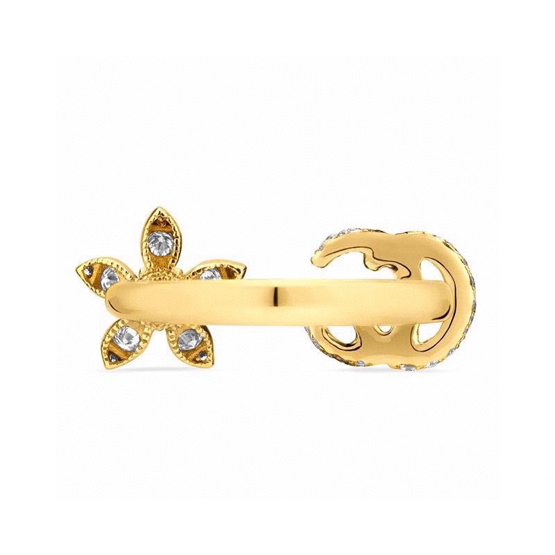 p128
古驰 Gucci 戒指，明亮式切割工艺使表面抛光非常靓丽360度绚丽夺目 方方面面都很到位整体设计简约。