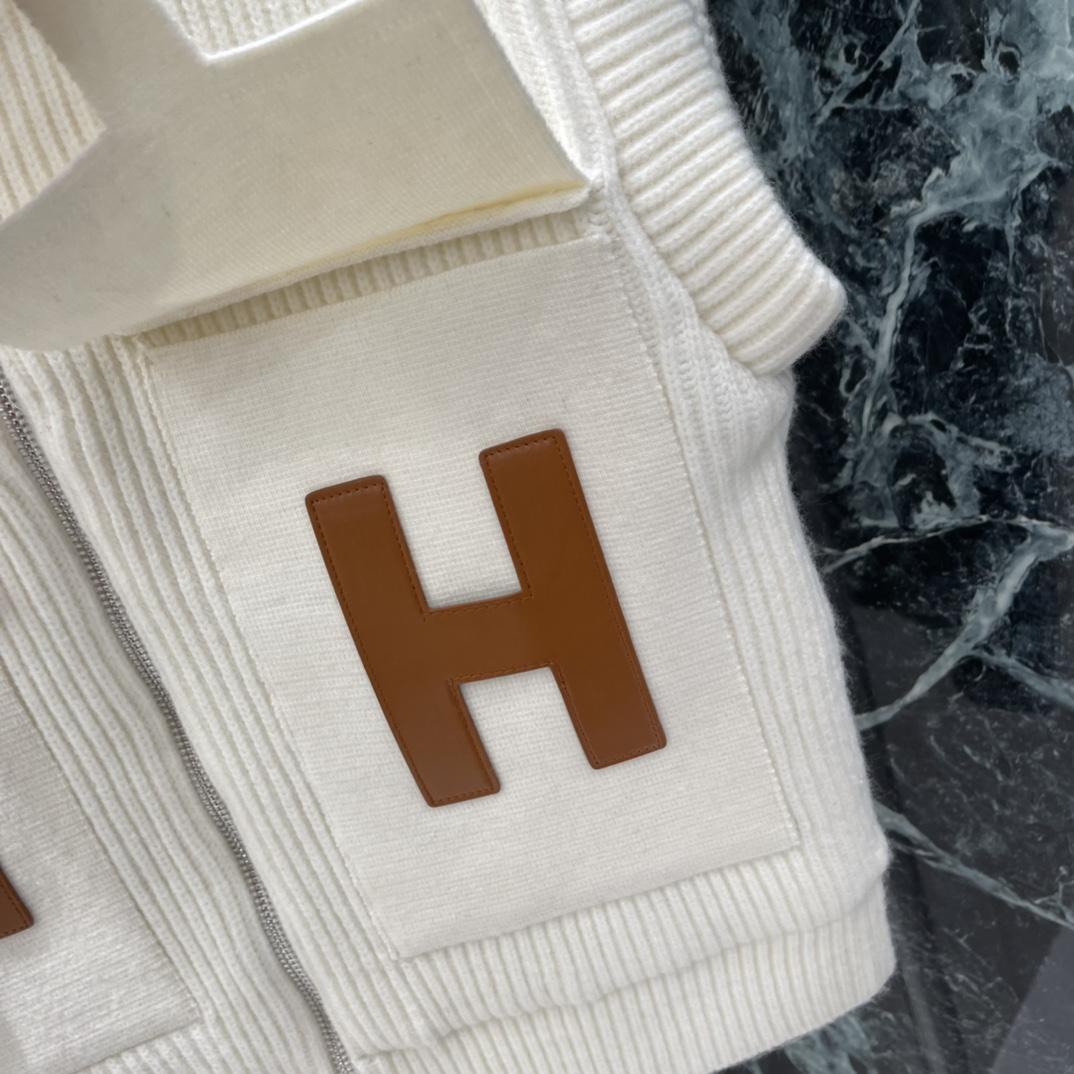 Her Knit Vest with Leather Logo Pockets, Chic Sleeveless Sweater Top 8 i1765169128 949 6