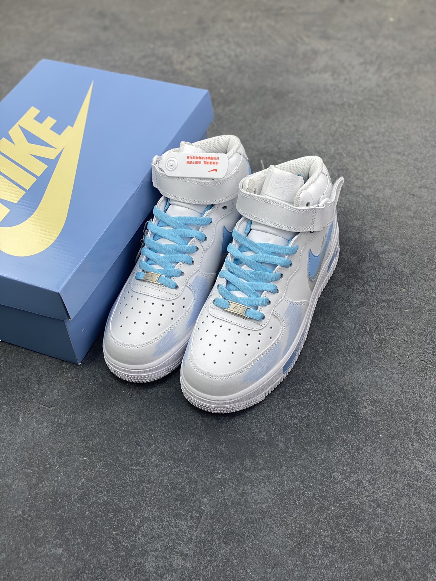 图片[8]-Nike Air Force 1 Low’07 断勾 喷绘 空军一号中帮休闲板鞋 定制皮料 原厂3D打印 定制鞋盒 原楦原纸板 纯正空军版型 内置全掌气垫 货号：ZH0316-124 尺码：36 36.5 37.5 38 38.5 39 40 40.5 41 42 42.5 43 44 44.5 45-选品中心