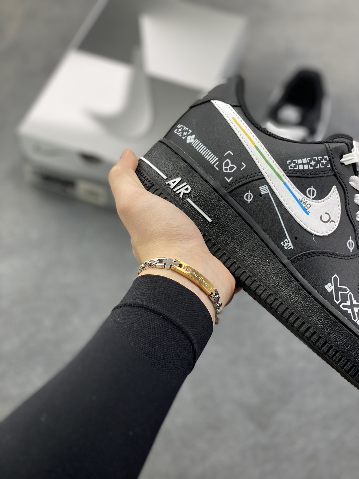 图片[6]-Nike Air Force 1 Low’07 印花集 空军一号低帮休闲板鞋 定制皮料 原厂3D打印 定制鞋盒 原楦原纸板 纯正空军版型 内置全掌气垫 货号：ZH0316-149 尺码：36 36.5 37.5 38 38.5 39 40 40.5 41 42 42.5 43 44 44.5 45-选品中心