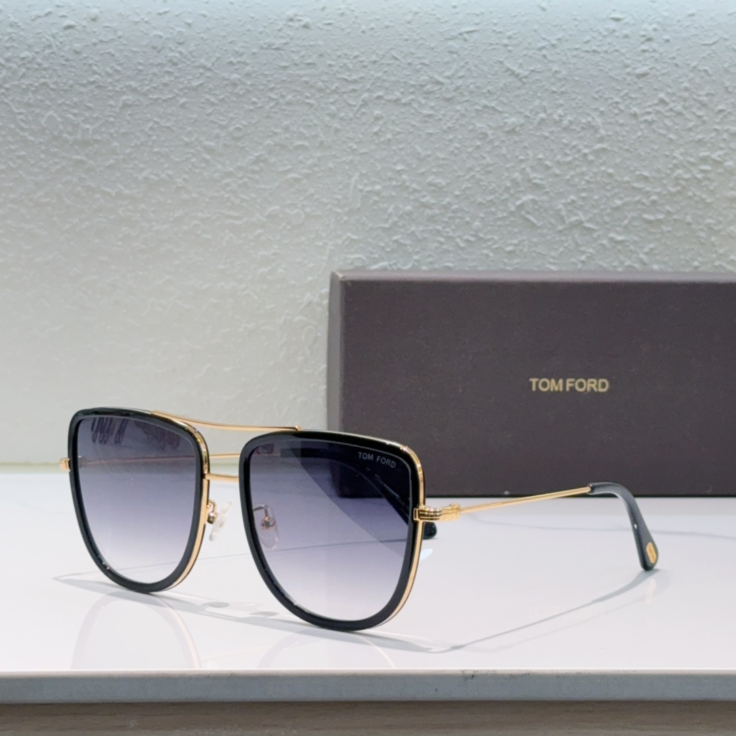 TOM FORD FT0759 Sunglasses Metal Black Square