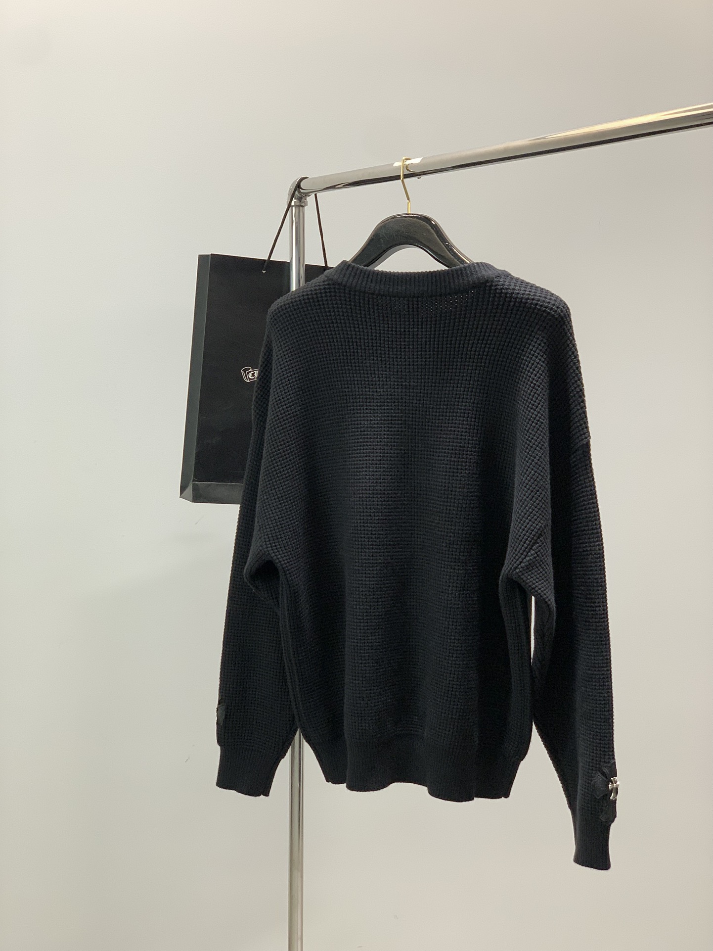 ，Chrome Hearts 克罗心，2025冬季新品，专柜同步有售，原单狠货，时尚休闲圆领针织毛衣，采