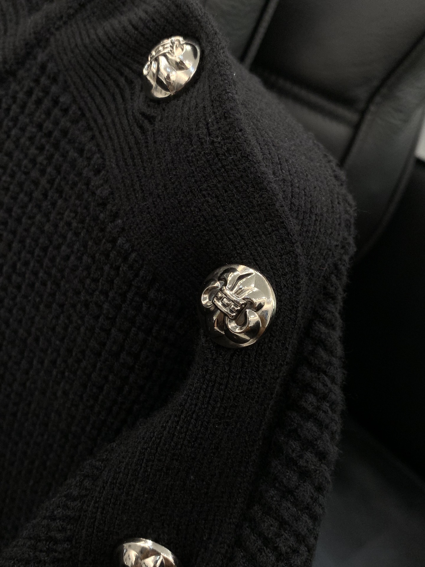 ，Chrome Hearts 克罗心，2025冬季新品，专柜同步有售，原单狠货，时尚休闲圆领针织毛衣，采