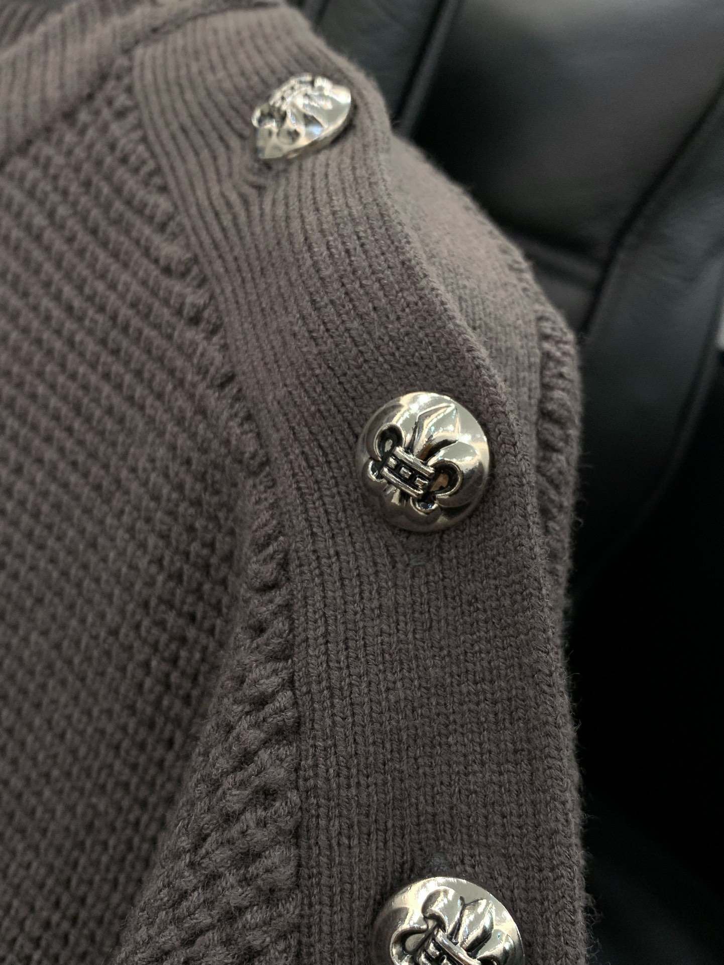 ，Chrome Hearts 克罗心，2025冬季新品，专柜同步有售，原单狠货，时尚休闲圆领针织毛衣，采