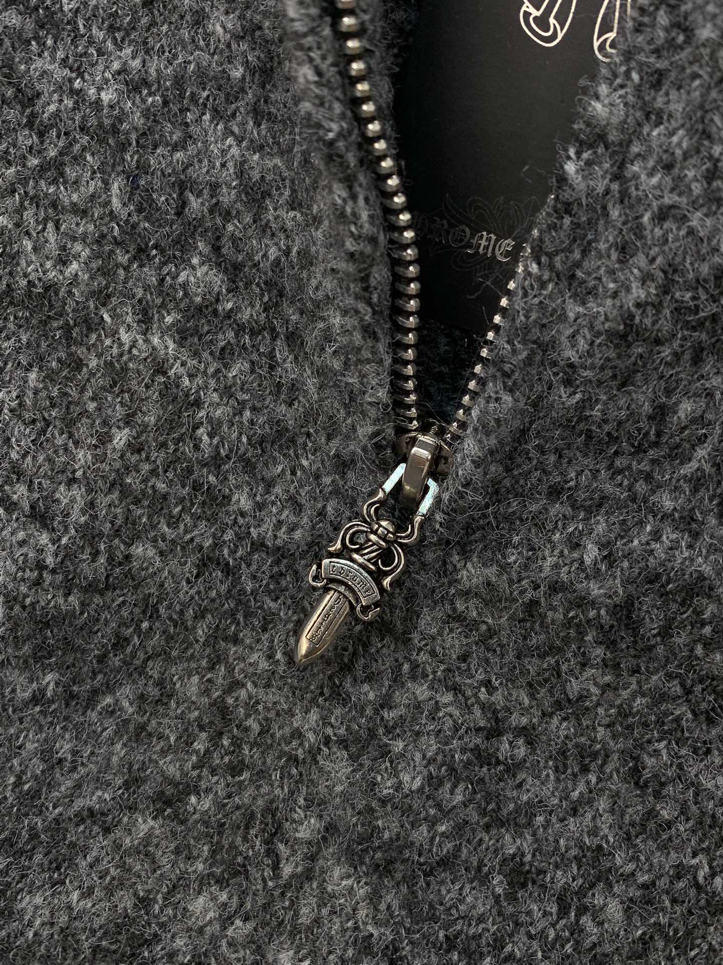 ，Chrome Hearts 克罗心，2025冬季新品，专柜同步有售，原单狠货，时尚休闲针织开衫毛衣，采