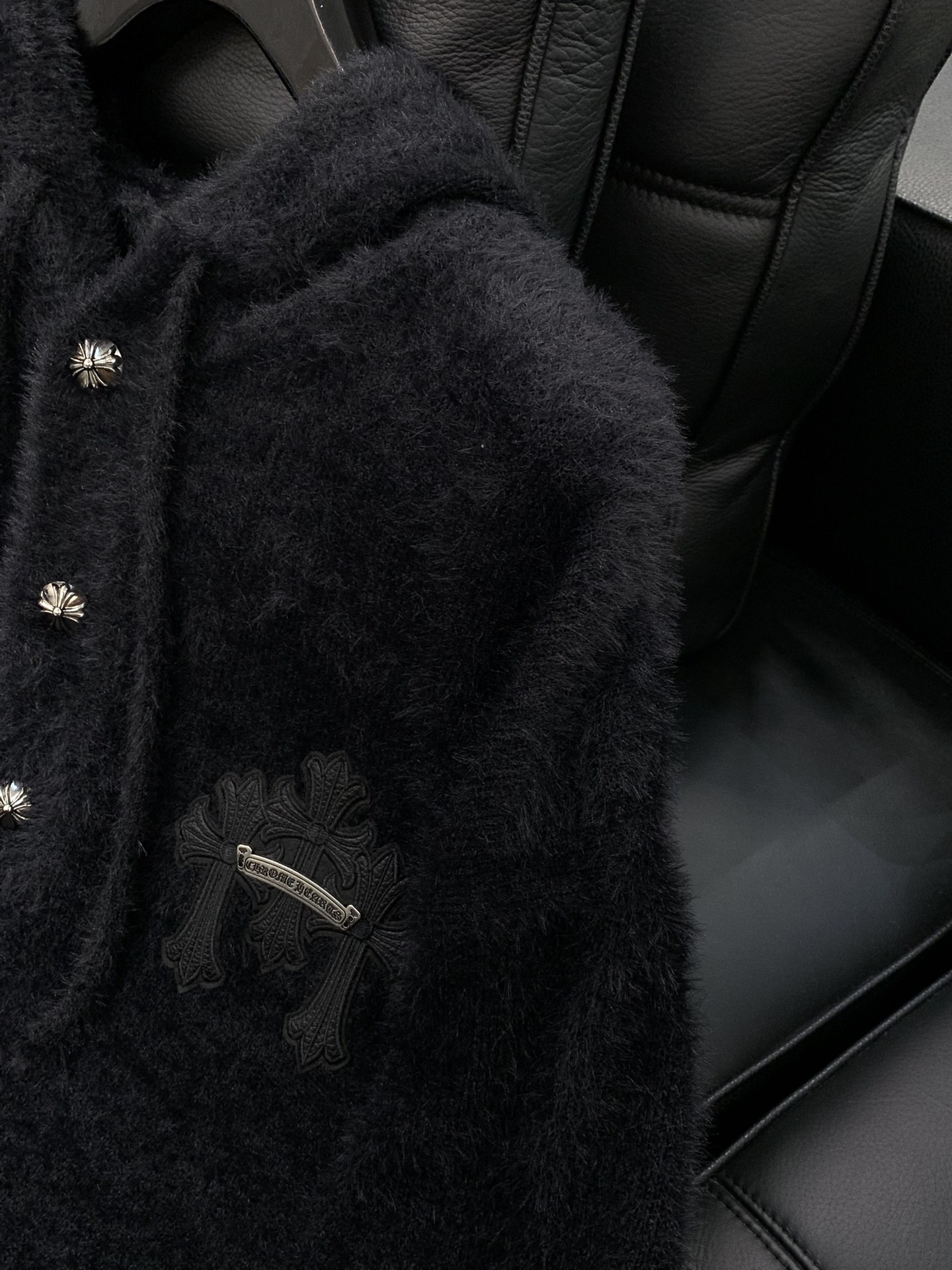 ，Chrome Hearts 克罗心，2025冬季新品，专柜同步有售，原单狠货，时尚休闲连帽针织毛衣，采