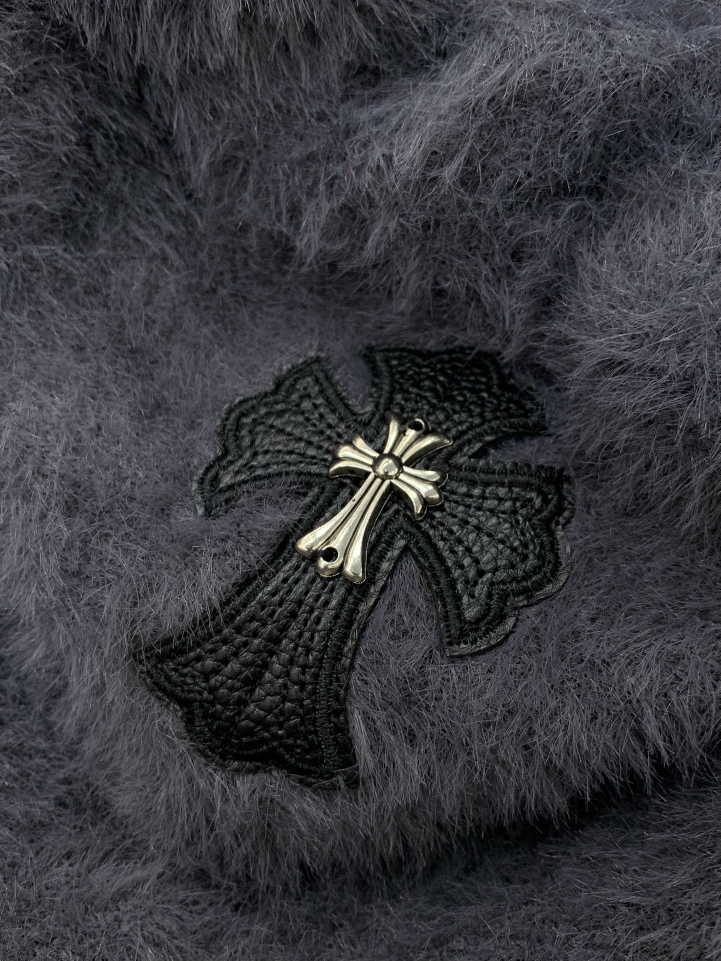 ，Chrome Hearts 克罗心，2025冬季新品，专柜同步有售，原单狠货，时尚休闲连帽针织毛衣，采