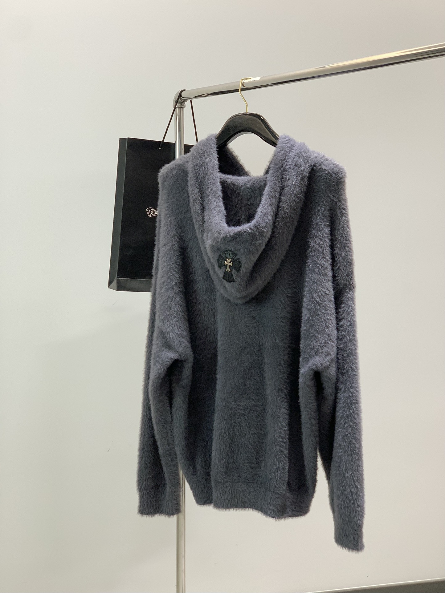 ，Chrome Hearts 克罗心，2025冬季新品，专柜同步有售，原单狠货，时尚休闲连帽针织毛衣，采