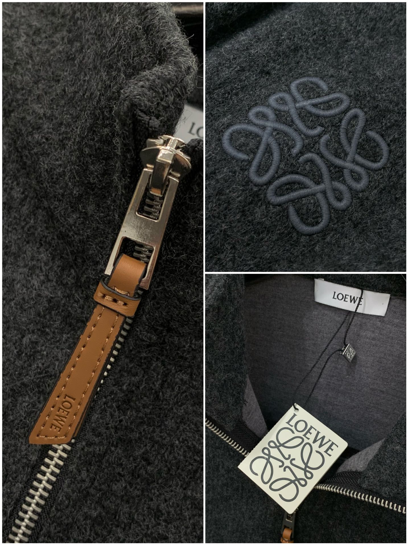 ，Loewe 罗意威，2025冬季最新款，专柜同步有售，原单狠货，时尚休闲针织半高领毛衣，上身很有特点！