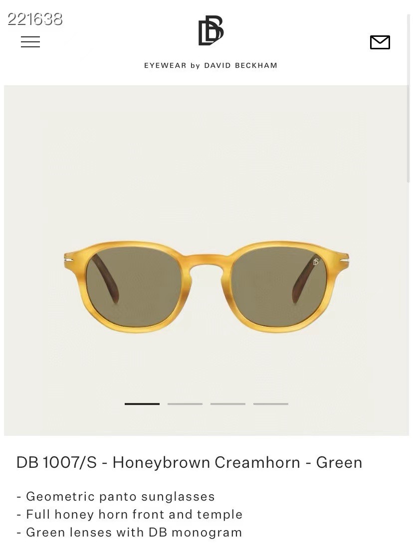 ‼️ 模特图 DAVID BECKHA*✨✨✨MODEL：DB 1007/S✨✨✨SIZE：49口24-