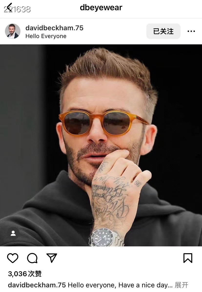 ‼️ 模特图 DAVID BECKHA*✨✨✨MODEL：DB 1007/S✨✨✨SIZE：49口24-