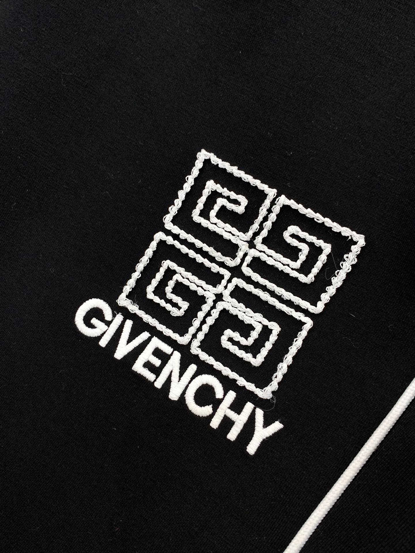 ，纪梵希黑色直筒休闲裤时尚系列，独特设计，抽绳休闲长裤 订纱开始订染和订纺。国内某大厂出口日本 和供应几