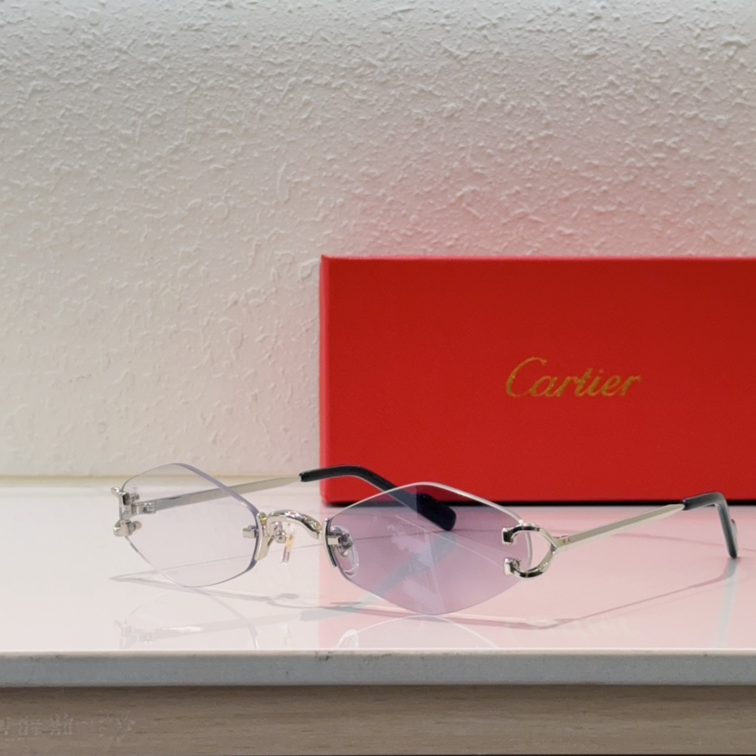 Cartier Frameless Metal Photochromic Glasses