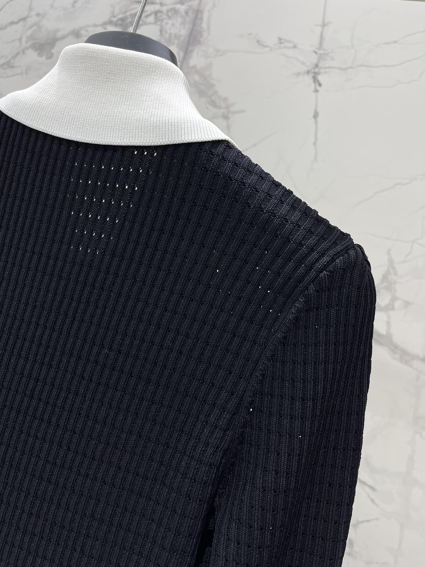 self-portrait Women 𝘀𝗲𝗹𝗳-𝗽𝗼𝗿𝘁𝗿𝗮𝗶* sp Early Spring New Classic Black Thousand Gold Style Knitted Dress — photo 8