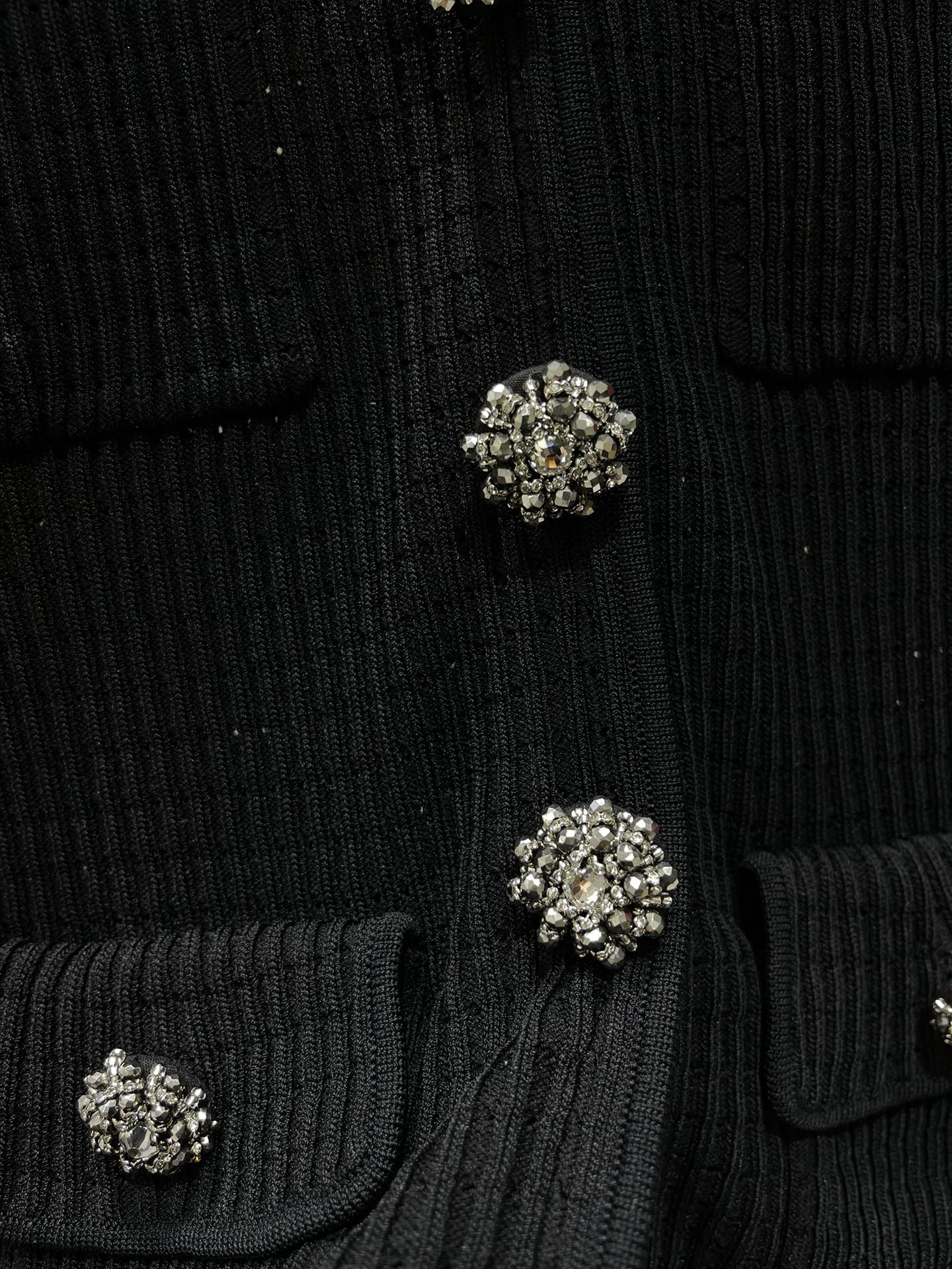 self-portrait Women 𝘀𝗲𝗹𝗳-𝗽𝗼𝗿𝘁𝗿𝗮𝗶* sp Early Spring New Classic Black Thousand Gold Style Knitted Dress — photo 5