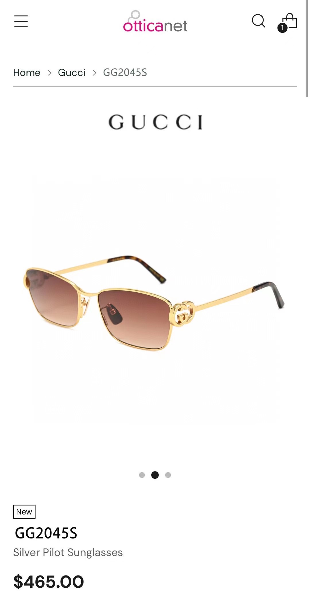 ‼️ 官网图 GUCC*🐝🐝🐝MODEL：GG2045S🐝🐝🐝SIZE：58口17-135🐝🐝🐝 钻石➕