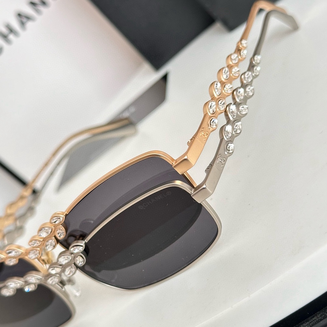 ‼️ 模特图 原版原单 Chanel 香奈儿24麦穗金属飞行太阳眼镜 CH9567官网同步 到货