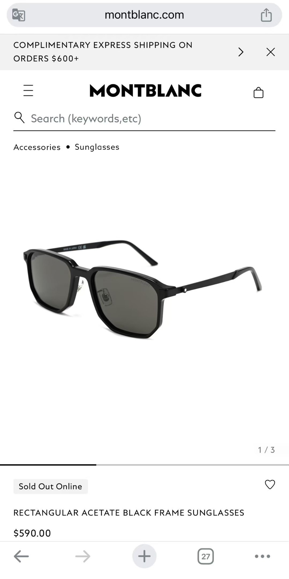 ‼️ 官网图 MONT BLAN*🍂🍂🍂MODEL:MB0439S🍂🍂🍂SIZE: 56口19-145🍂