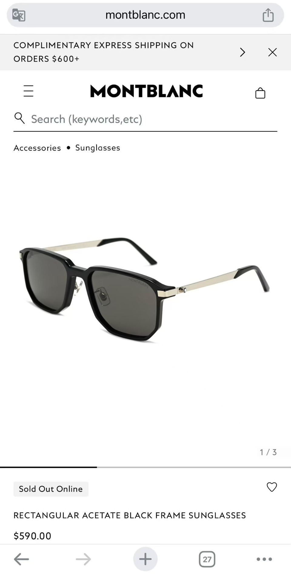 ‼️ 官网图 MONT BLAN*🍂🍂🍂MODEL:MB0439S🍂🍂🍂SIZE: 56口19-145🍂