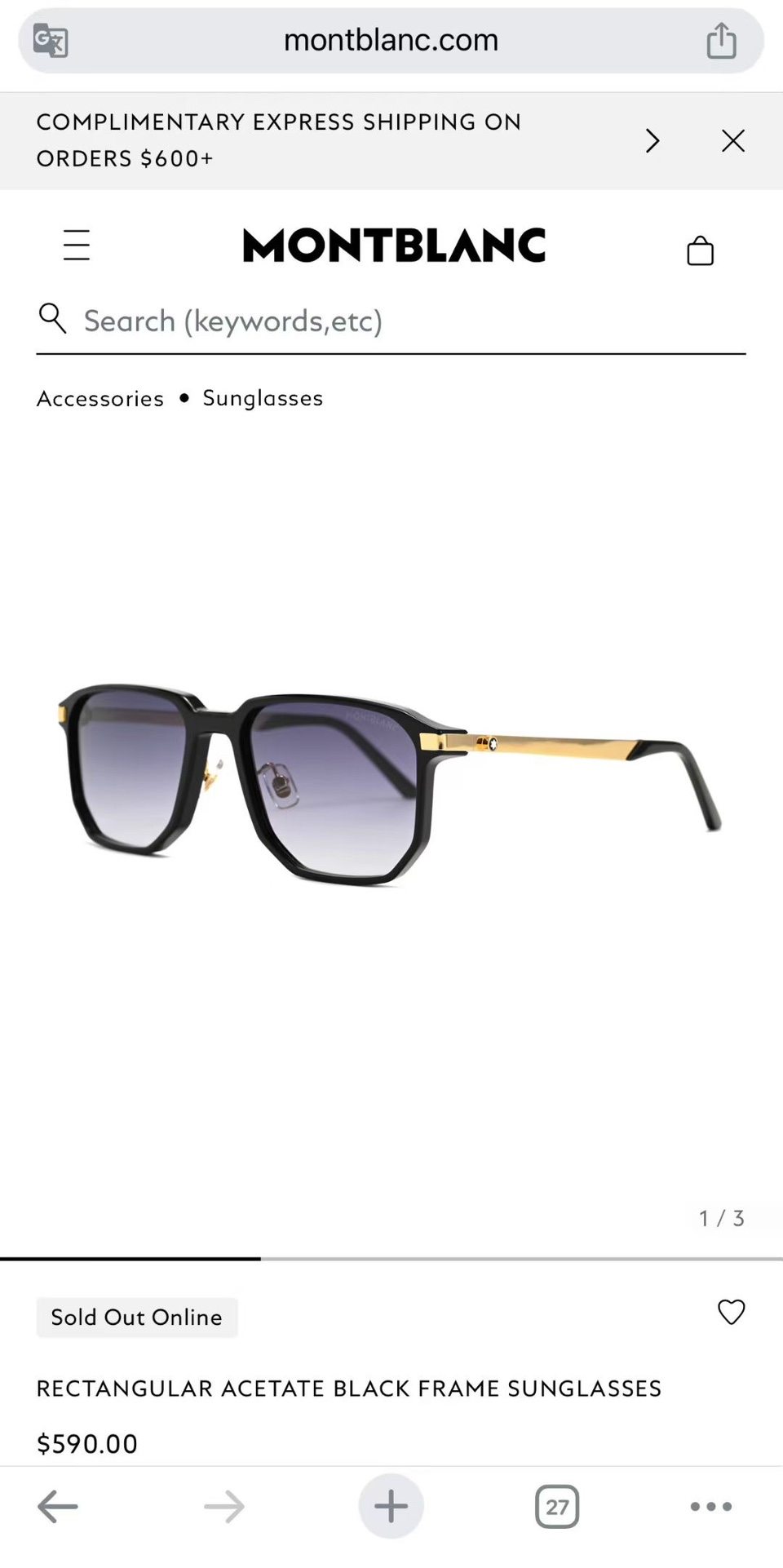 ‼️ 官网图 MONT BLAN*🍂🍂🍂MODEL:MB0439S🍂🍂🍂SIZE: 56口19-145🍂