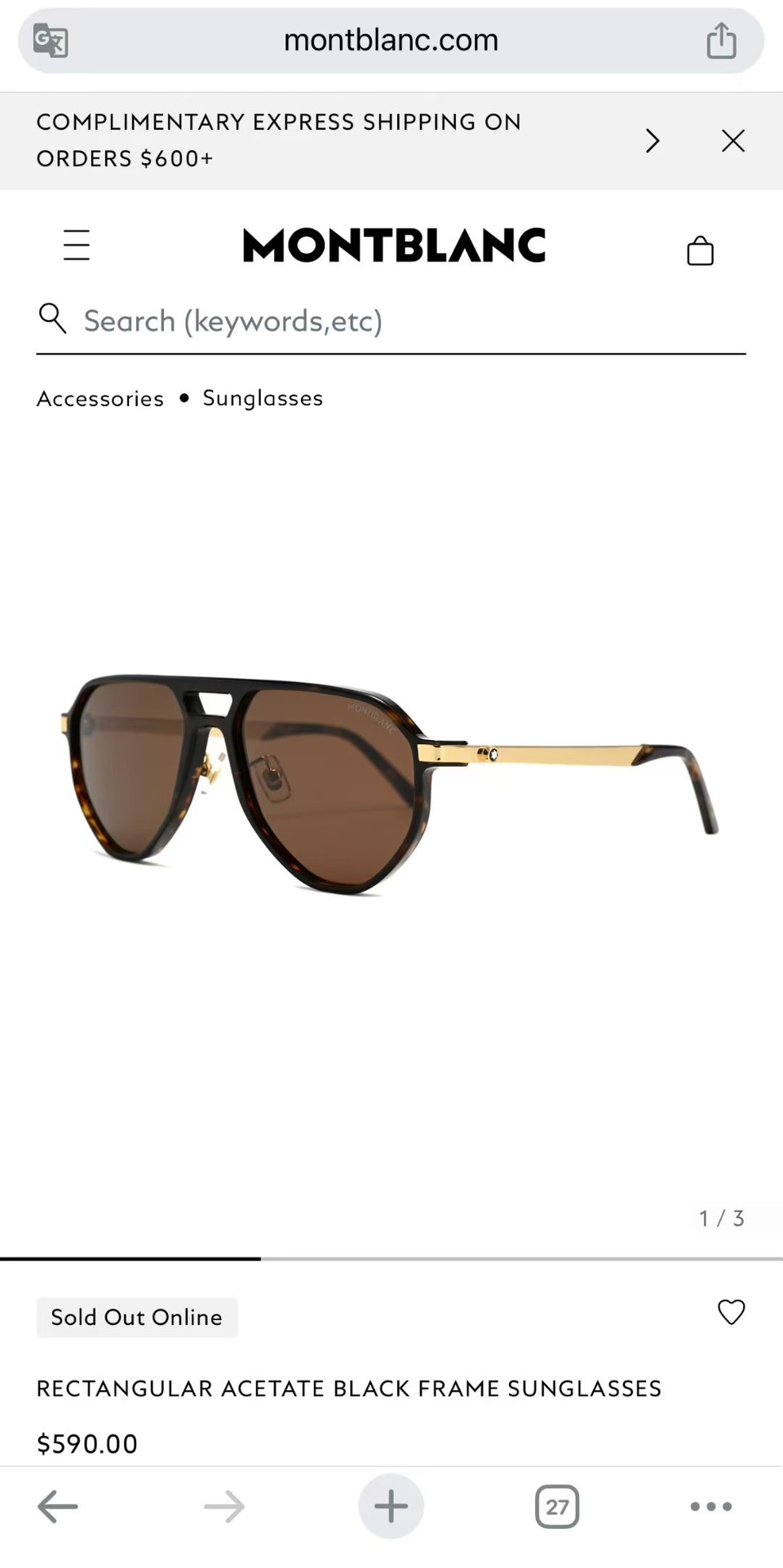 ‼️MONT BLAN*🍂🍂🍂MODEL:MB0438S🍂🍂🍂SIZE: 57口17-145🍂🍂🍂