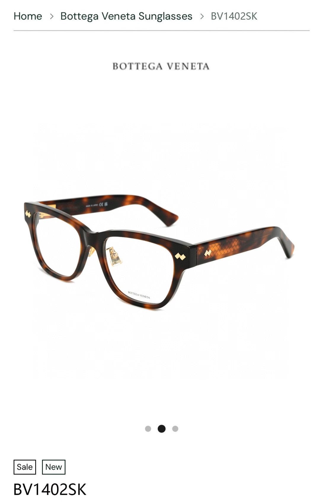 ‼️ 官网图 BOTTEGA VENET*MODEL：BV1402SKSIZE：55口19-145