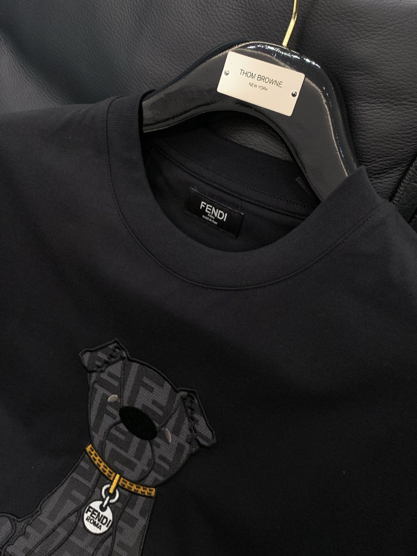 ，FENDI 芬迪，2025夏季最新品，专柜同步有售，原单狠货，时尚休闲圆领短袖T恤，进口原版面料，顶级