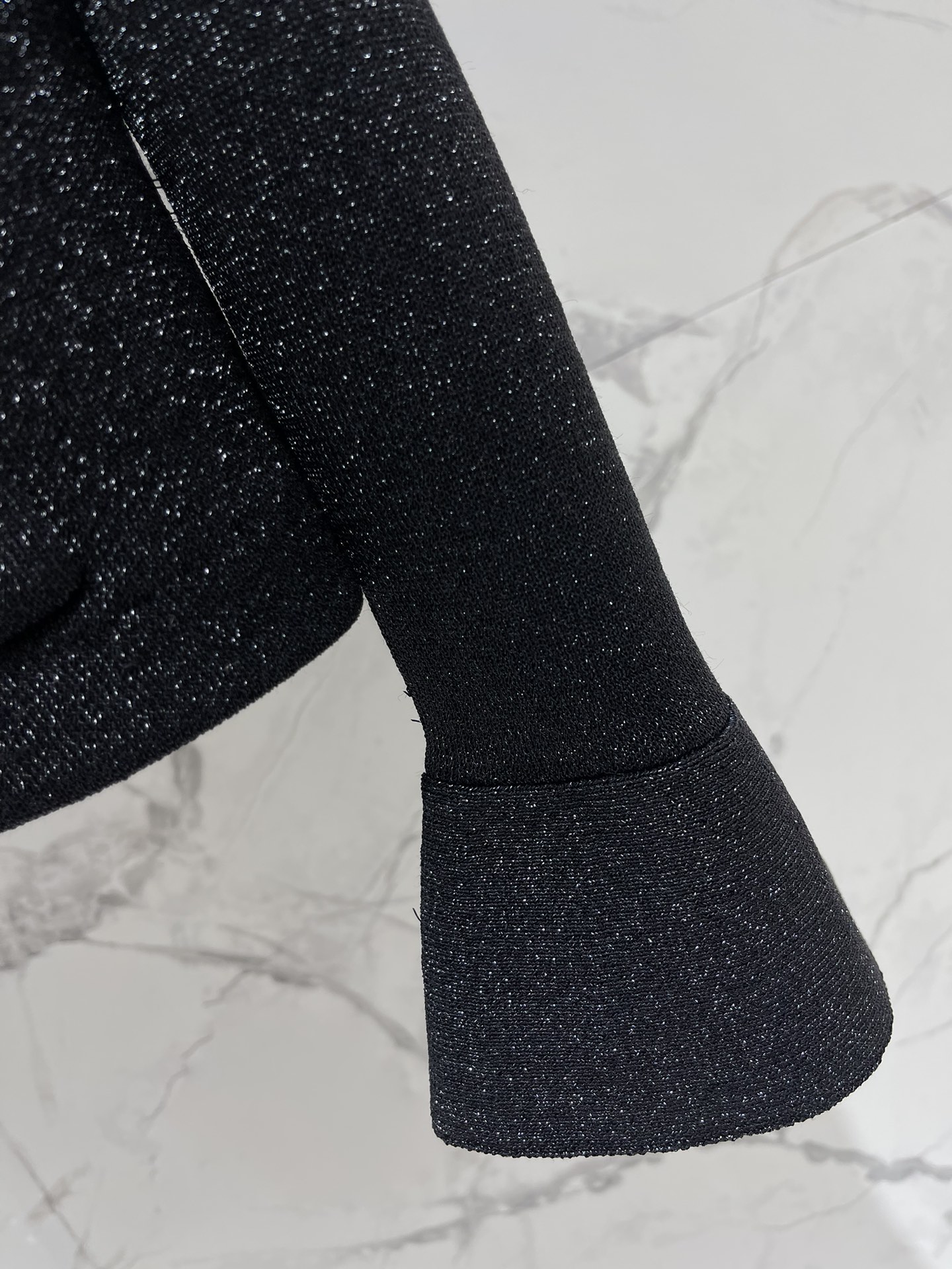 self-portrait Women 𝘀𝗲𝗹𝗳-𝗽𝗼𝗿𝘁𝗿𝗮𝗶* sp classic black diamond embellished bell sleeve knitted sweater jacket — photo 5