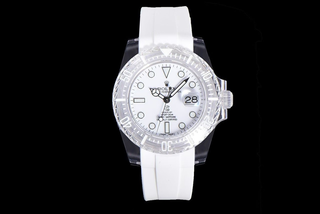 NO:726430,Produced by ER, ER Factory new product release, Rolex ROLEX ER6 [ROLEX & PHANTOMLAB joint masterpiece crystal series watch] is coming!  Subvert traditional concepts!  40mm diameter, suitable for both men and women. The entire case is made of materials, which will never turn yellow, is as transparent as new, and is scratch-resistant and wear-resistant!  Equipped with Rolex's classic blue hairspring movement, the travel time is accurate and stable. The automatic mechanical back-through design allows you to see the operation of the movement at a glance. Every time you appreciate it, you will admire the ingenuity. A variety of dials are available, each one is carefully designed to show unique personality and fashion taste. The bezel and dial are equipped with super ice blue luminous light!  It is equipped with the top imported TPE fluoroplastic strap on the market and has the same finely ground buckle as the original version and will never turn yellow!  (You will receive a pair of translucent straps of the same material when you place an order) ER boutiques are on sale in limited quantities, welcome to appreciate them!  It took half a year to pursue the beauty of details and create an unconstrained work, releasing its unique charm!  Luxurious and exquisite recommendation. The best luxury recommendation for men’s mechanical gifts. Please look for the exclusive quality of ER, Tom Ford, rolex19860909ER 出品  ER Factory 新品发布 劳力士 ROLEX ER6【ROLEX&PHANTOMLAB联名力作水晶系列腕表】强势来袭！颠覆传统概念！ 40mm表径,男女皆宜,表壳通体采用材料,有永不发黄,通透如新,抗刮耐磨的特质！ 搭载劳力士经典蓝游丝机芯,走时精准稳定,自动机械背透设计,让机芯的运转一览无余,每一次欣赏,都是对匠心独运的赞叹 多种表盘可选,每一款都是精心设计,展现独特的个性与时尚品味,表圈、表盘都配备超强冰蓝夜光！ 配套市面顶级进口TPE氟胶表带与原版一致精磨表扣,永不变黄！（下单即送同材质半透明表带一副） ER精品限量发售,欢迎品鉴！历时半年追求细节之美,天马行空之作,释放与众不同的魅力！奢华精致推荐男士机械送礼最佳奢华推荐请认准ER独家品质,,tom ford,rolex,Watch