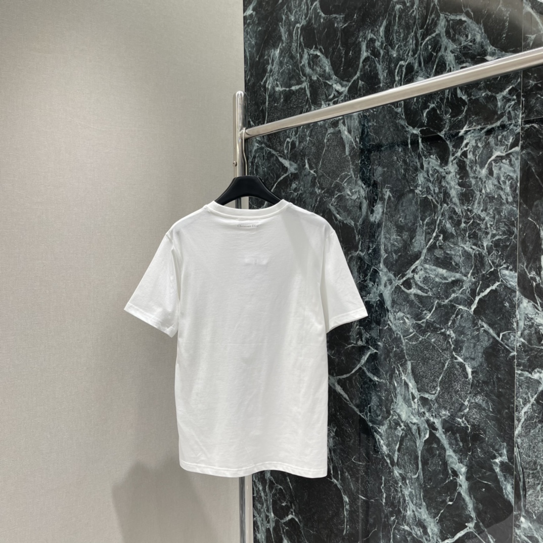 Ｄ家 25秋冬新款 建筑植物印花短袖T恤 正面复古建筑+植物印花 艺术感满满辨识度超高 搭配纱裙，牛仔裤