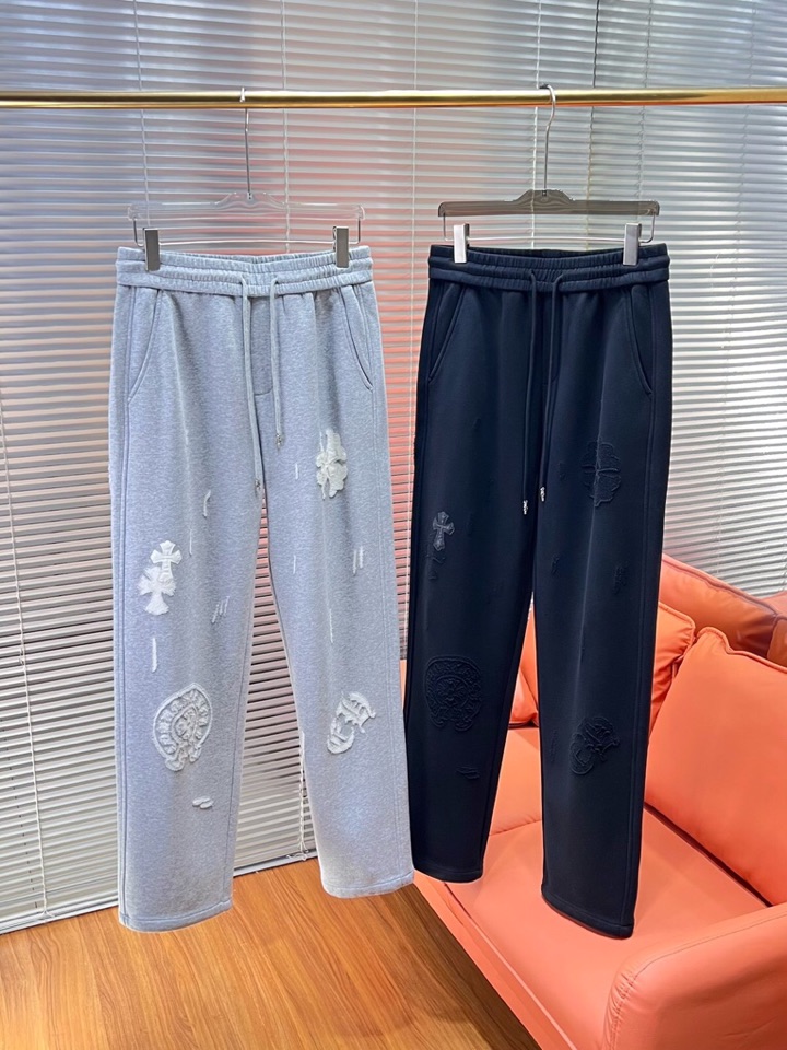 Chrome Hearts 克罗心2025秋冬新款休闲裤！官网同步发售。品牌经典LOGO休闲裤 ，定制面