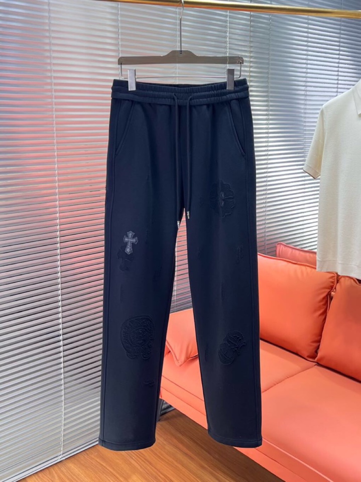 Chrome Hearts 克罗心2025秋冬新款休闲裤！官网同步发售。品牌经典LOGO休闲裤 ，定制面
