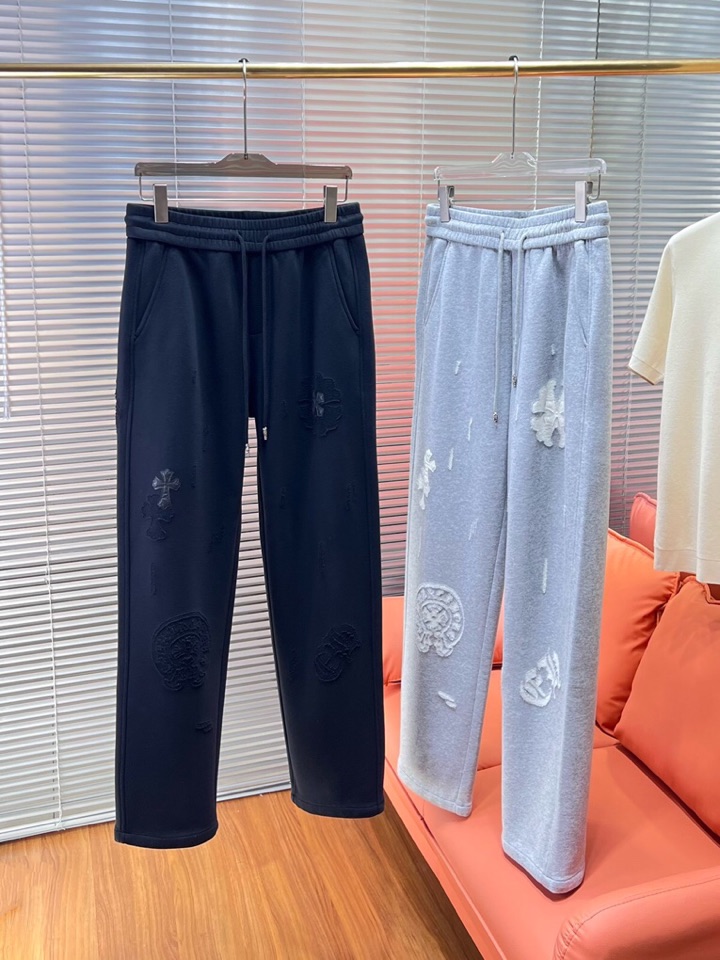 Chrome Hearts 克罗心2025秋冬新款休闲裤！官网同步发售。品牌经典LOGO休闲裤 ，定制面