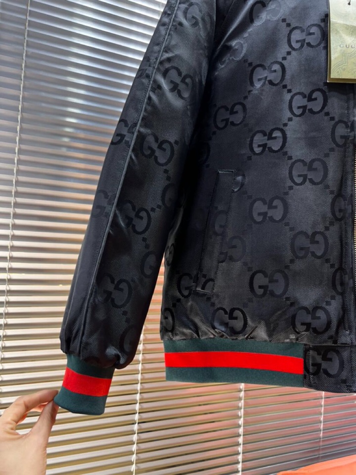 Gucci 古奇 2025秋冬棉服夹克外套，定制原版logo五金，精致工艺面料，顶级元素融合打造，潮男时