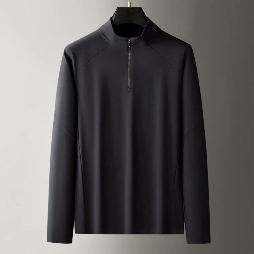 Descente迪桑特净版小立领长袖T恤，#TRAINING系列综训训练运动健身男士长袖衫。官网售价10