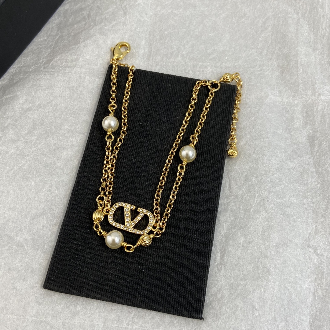 【VS0423】 【Pulsera de bolas dobles Valentino N】