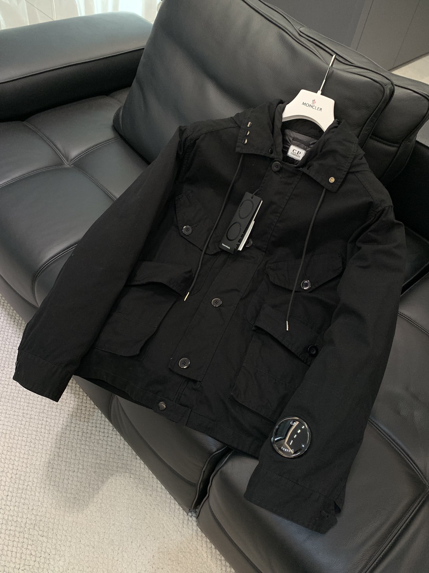 ，CP两件套可拆卸连帽夹克羽绒服内里 白鸭绒 尺码46-52 46衣长68胸围121肩宽48袖长6348