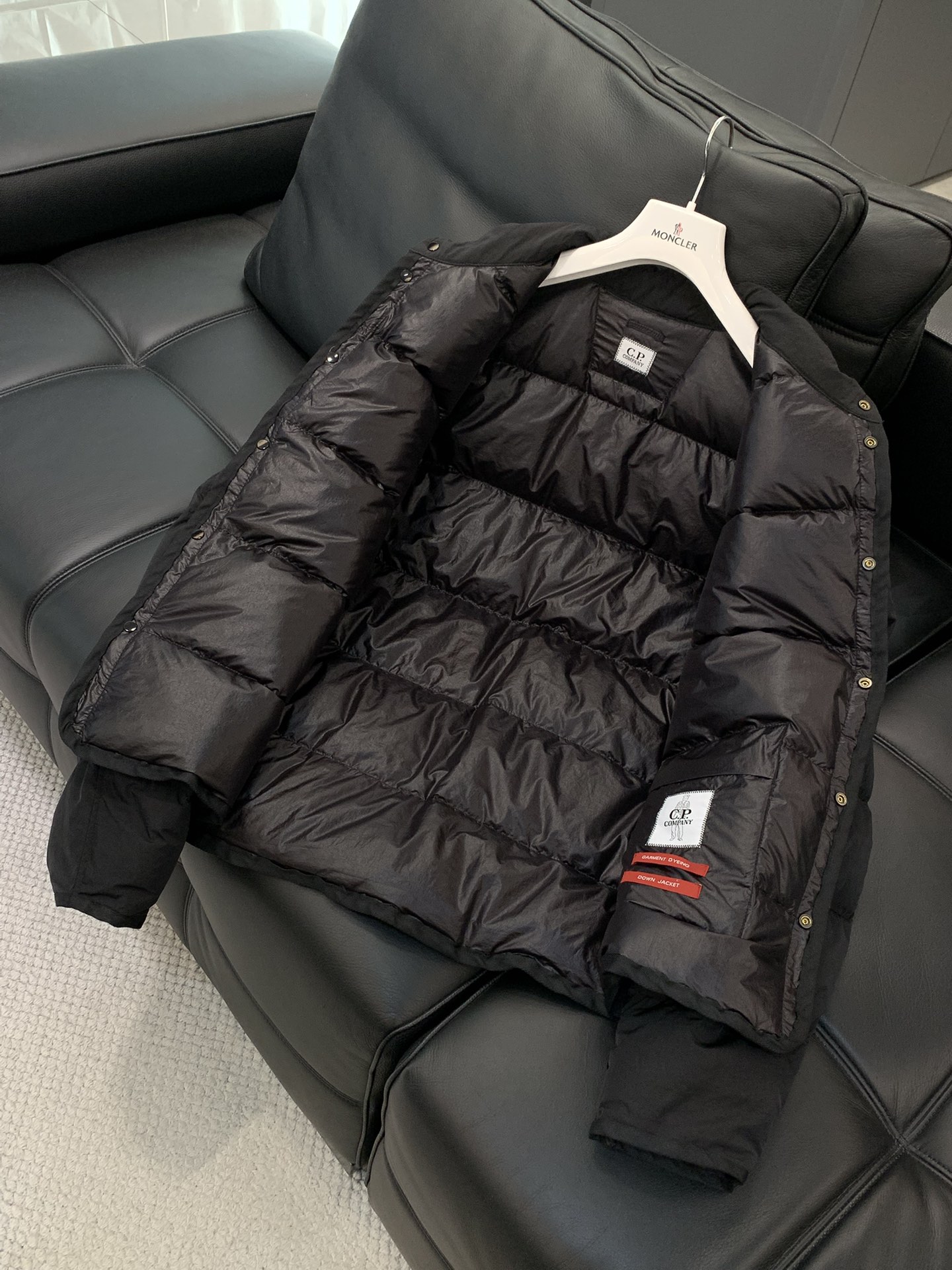 ，CP两件套可拆卸连帽夹克羽绒服内里 白鸭绒 尺码46-52 46衣长68胸围121肩宽48袖长6348