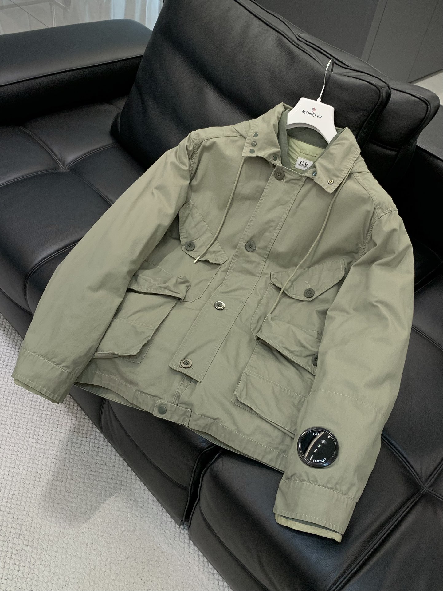 ，CP两件套可拆卸连帽夹克羽绒服内里 白鸭绒 尺码46-52 46衣长68胸围121肩宽48袖长6348